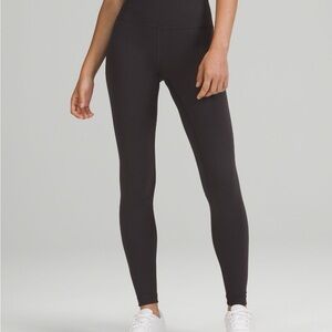 Wunder Train High-Rise Tight 25” - Black Granite (Dark Grey)